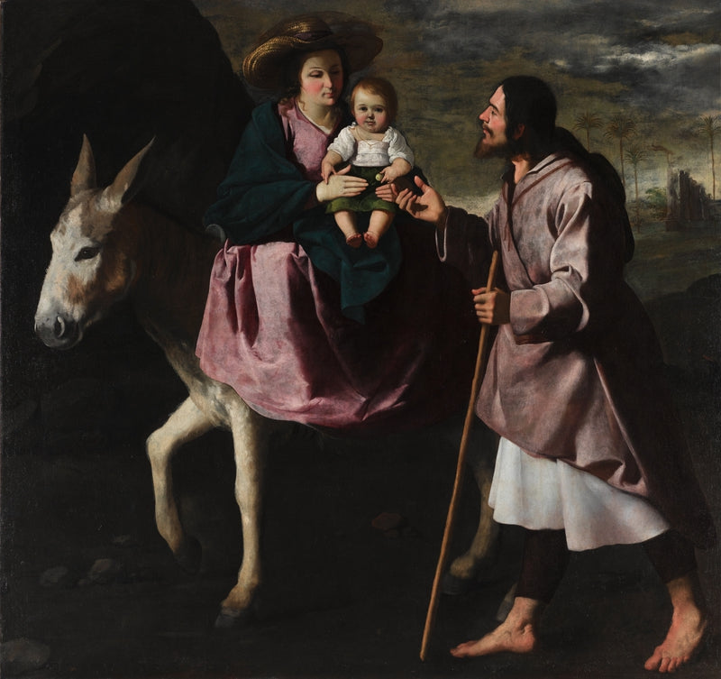 Huida a Egipto - Francisco de Zurbarán