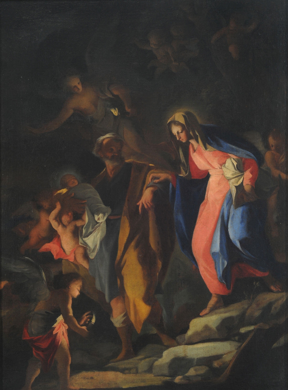 Fuite vers l'Égypte - Andrea Pozzo image 1 tableau peint à l’huile sur toile
