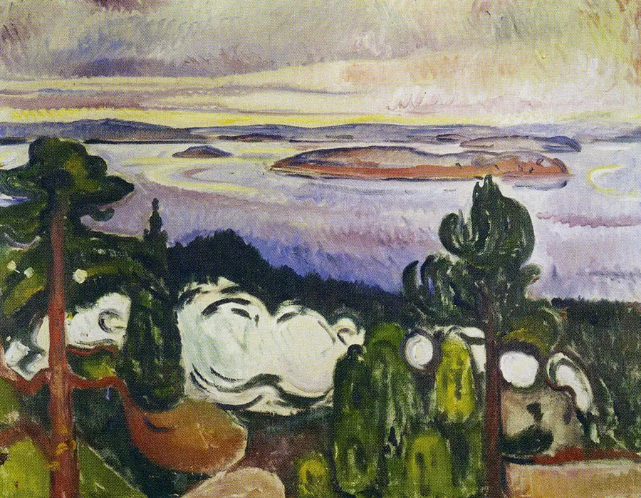 Humo de tren - Edvard Munch
