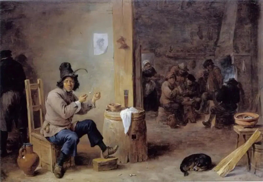 Fumador en una posada - David Teniers el Joven