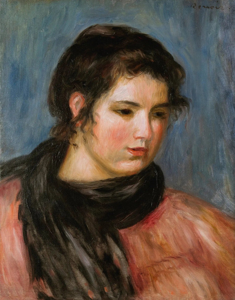 Gabriela con la bufanda negra - Pierre-Auguste Renoir