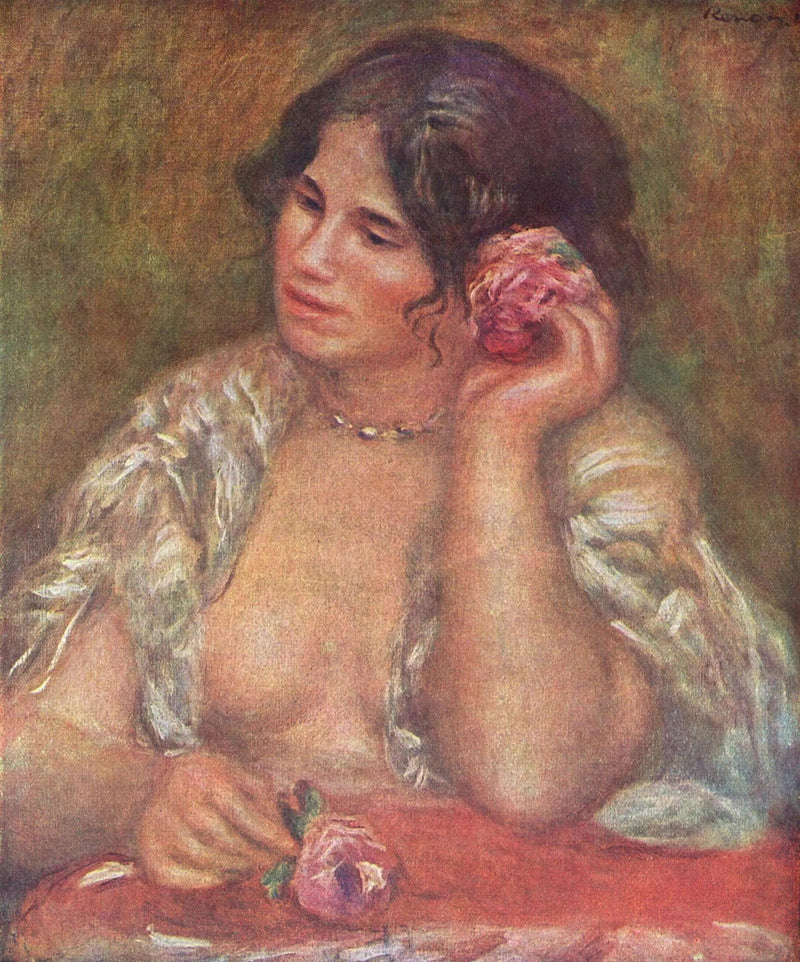 Gabriela con la rosa - Pierre-Auguste Renoir