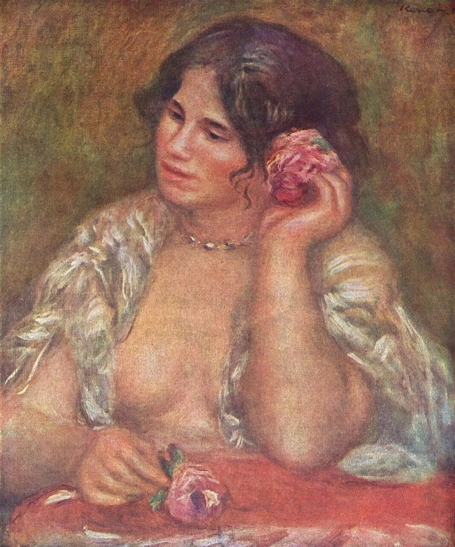 Gabriela con la rosa - Pierre-Auguste Renoir