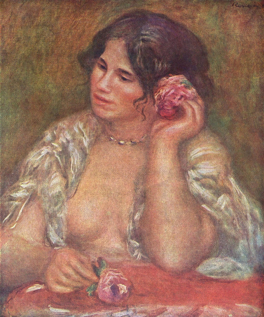 Gabriela con la rosa - Pierre-Auguste Renoir