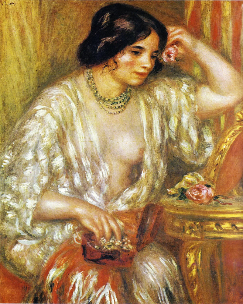 Gabriela con Joyas - Pierre-Auguste Renoir