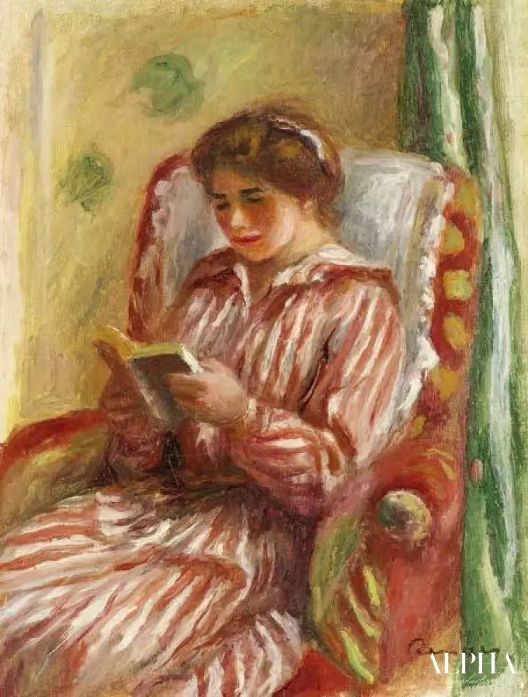 Gabrielle Lecture - Pierre-Auguste Renoir - Reproductions de tableaux et peintures haut de gamme