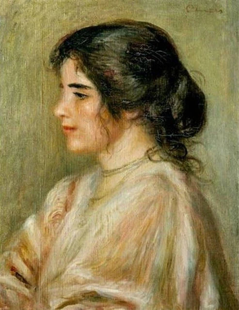Gabrielle de perfil - Pierre-Auguste Renoir