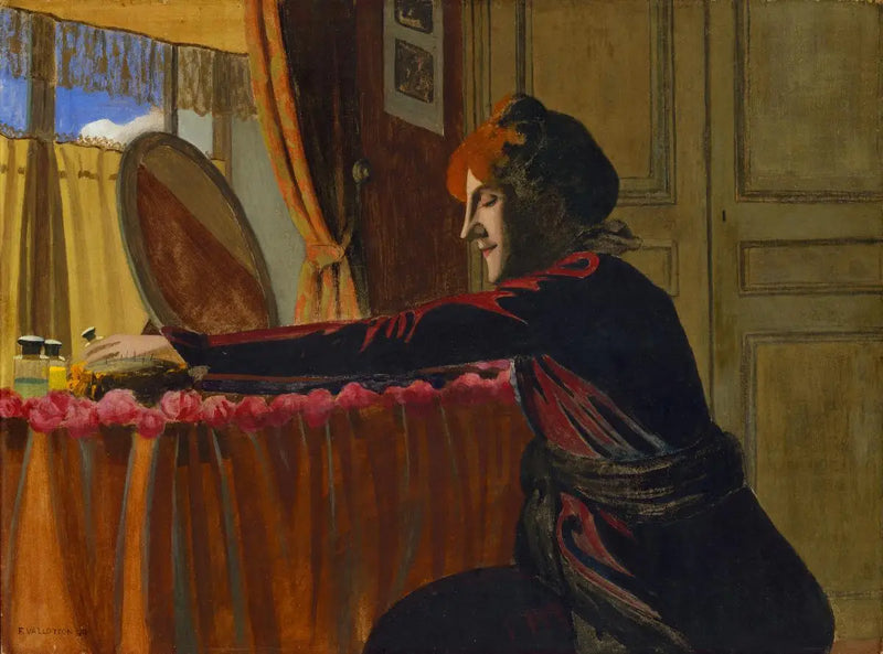 Gabrielle Vallotton en su tocador - Félix Vallotton