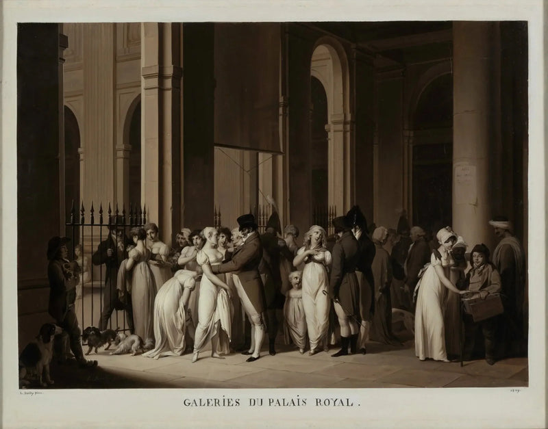 Galerías del Palacio Real - Louis-Léopold Boilly