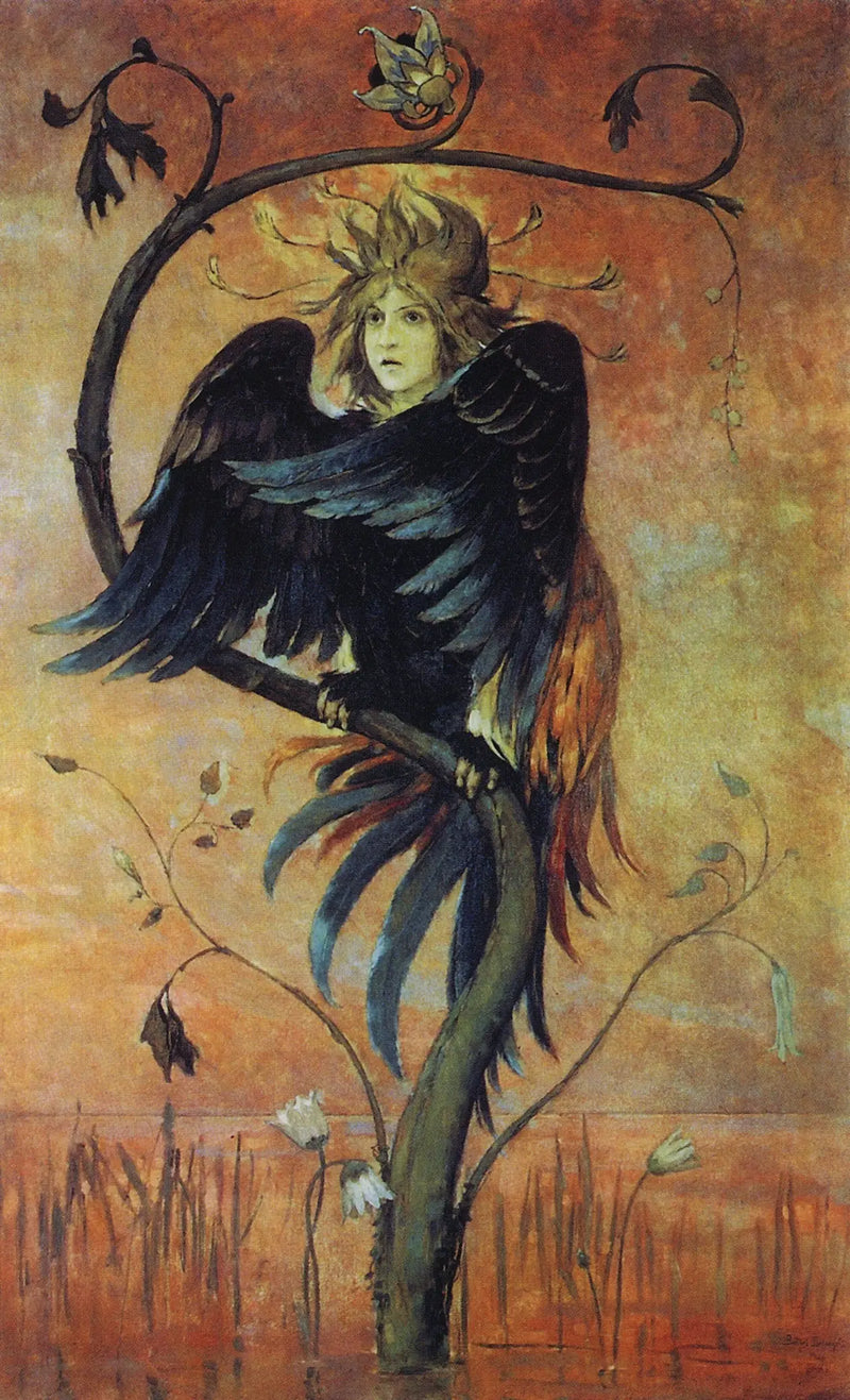 Gamaun, el pájaro profético - Viktor Vasnetsov