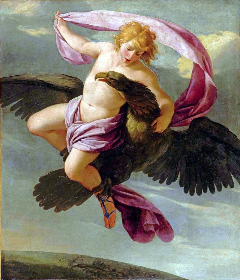 Ganimedes llevado por Júpiter - Eustache Le Sueur
