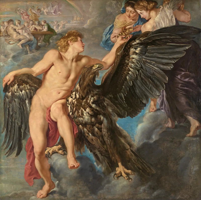 Ganimedes recibe el cuenco de Hebe - Peter Paul Rubens