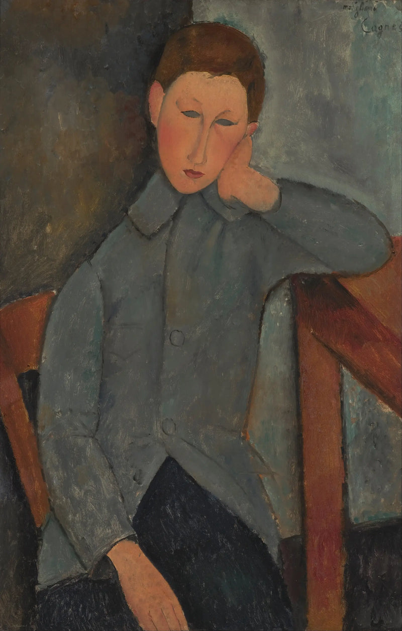 Niño con chaqueta azul - Amedeo Modigliani