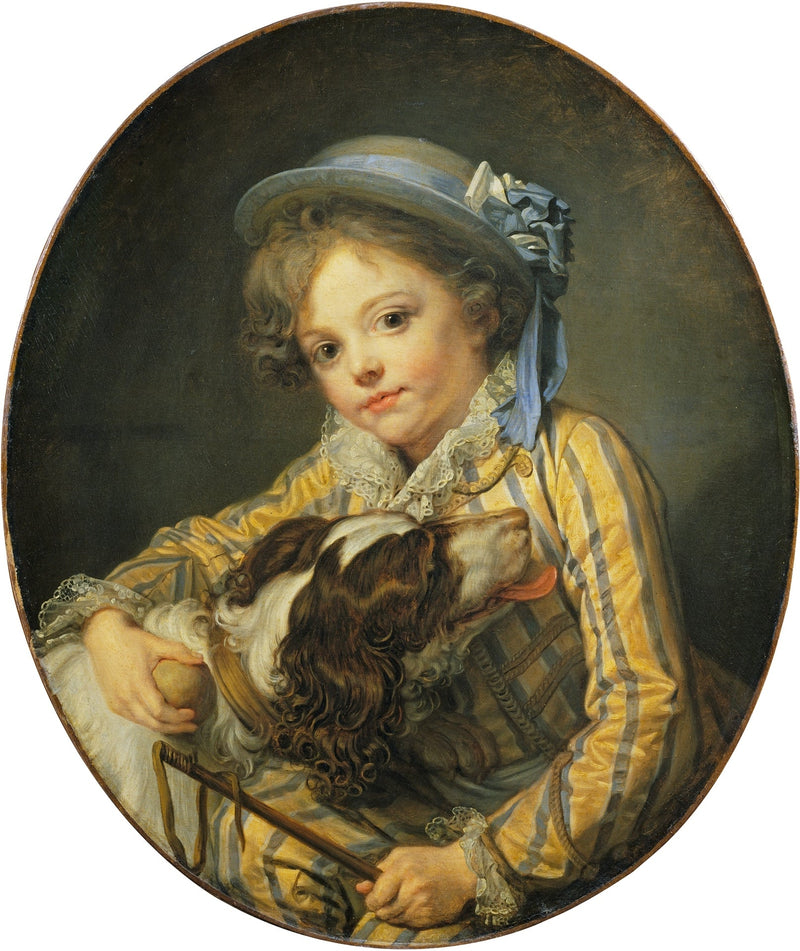 Niño con un perro - Jean-Baptiste Greuze