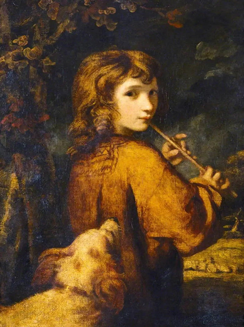 Niño pastor con flauta - Joshua Reynolds