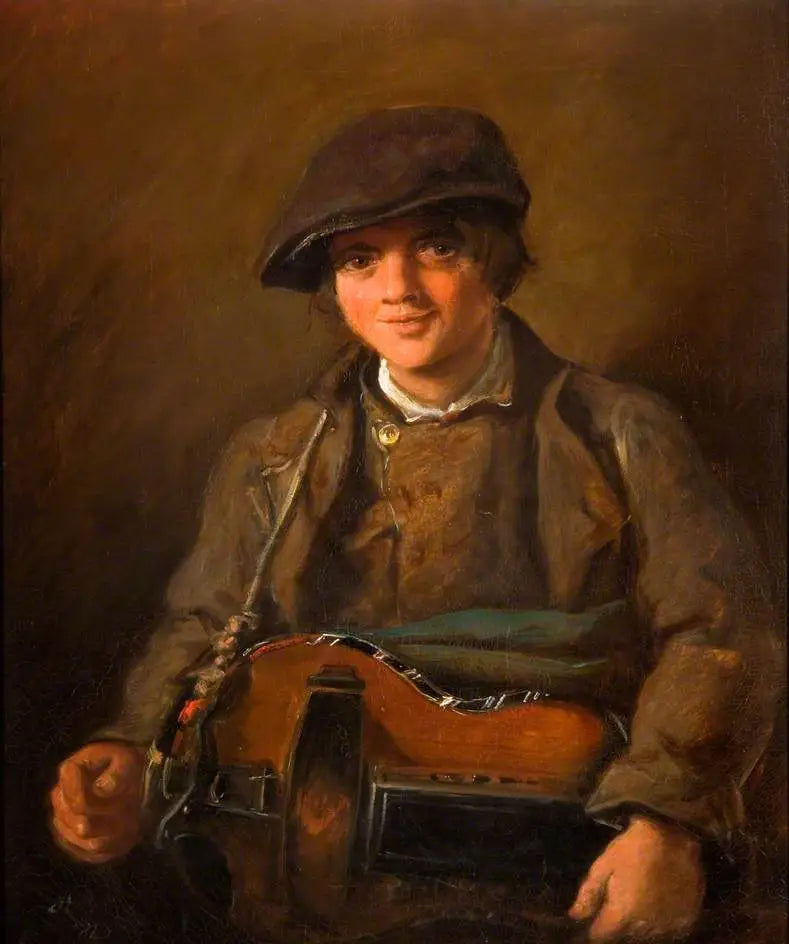 Niño con rueda de carrete - John Everett Millais