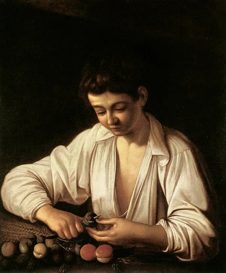 Niño pelando peras - Caravaggio