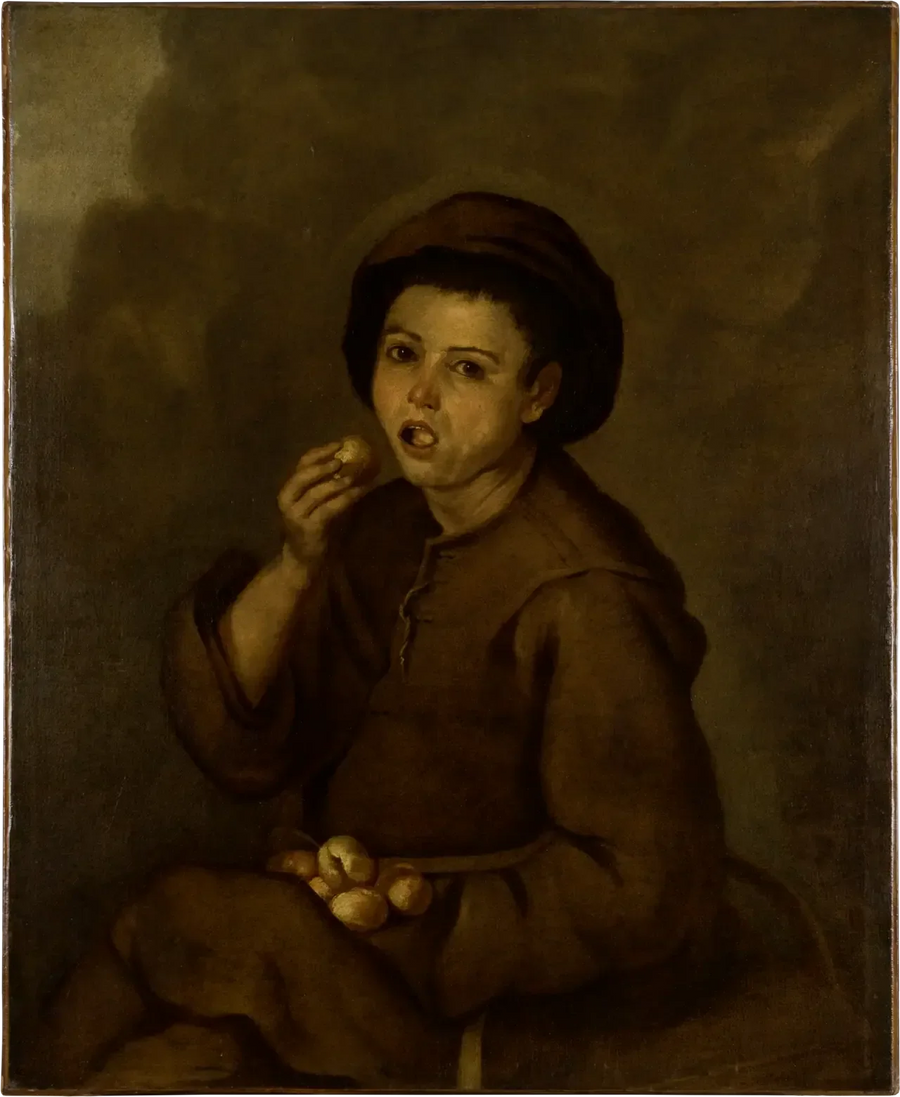 Niño comiendo duraznos - Bartolomé Esteban Murillo