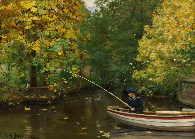 Niño pescador - H. A. Brendekilde