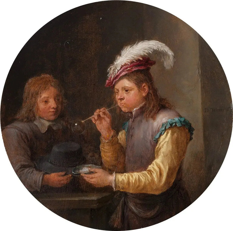 Niño soplando burbujas - David Teniers el Joven