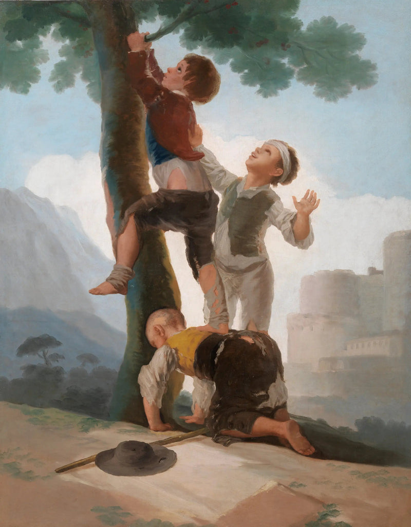 Niños trepando a un árbol - Francisco de Goya