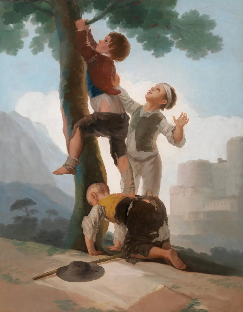 Niños trepando a un árbol - Francisco de Goya