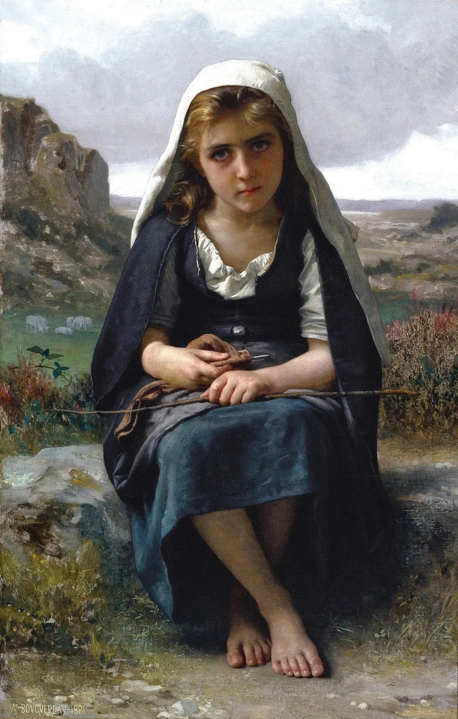 Guardiana de ovejas - Bouguereau