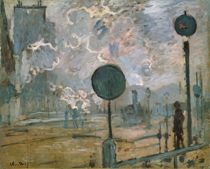 La estación Saint-Lazare, las señales - Claude Monet