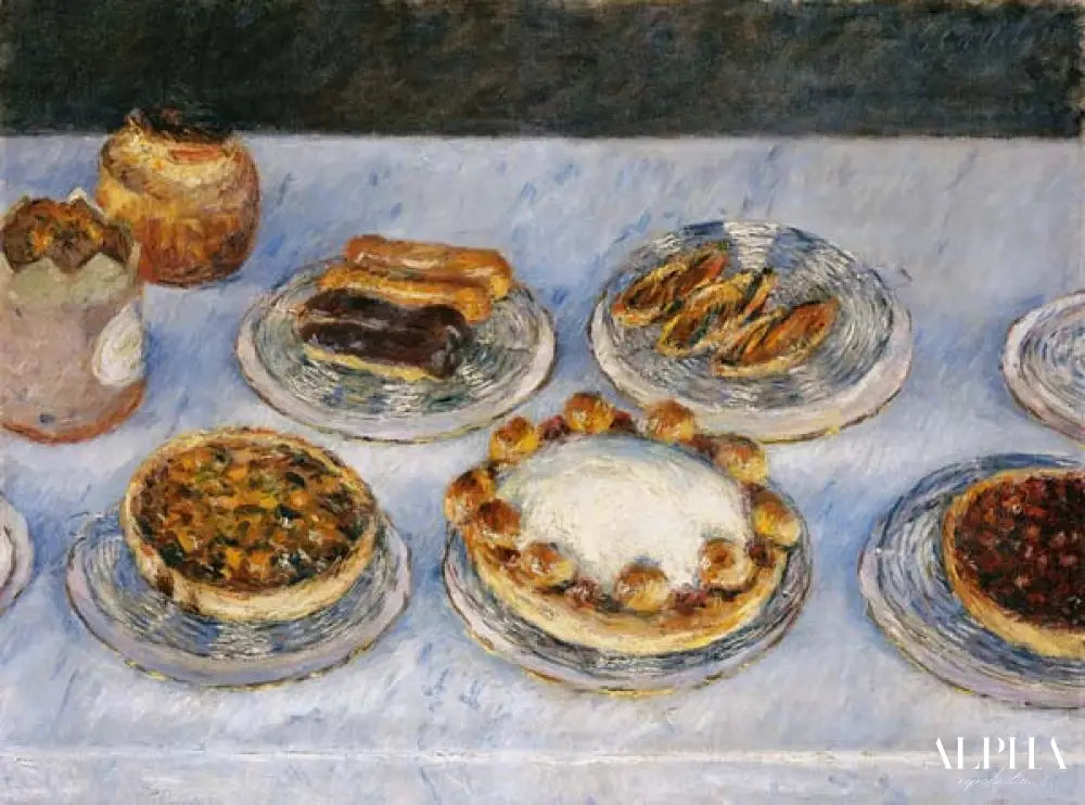 Gâteaux, 1881 - Caillebotte - Reproductions de tableaux et peintures haut de gamme