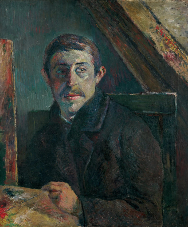 Gauguin frente a su caballete - Paul Gauguin