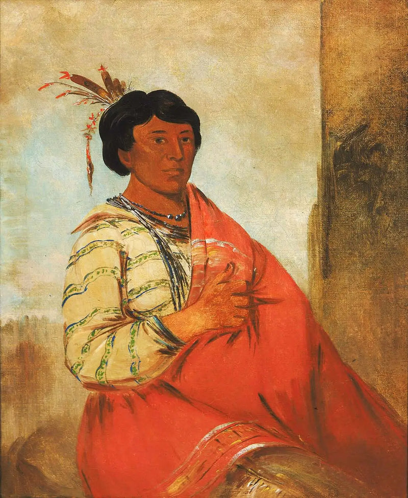 Gaw-záw-que-dung, Aquel que saluda - George Catlin