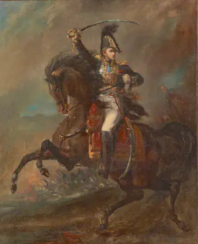 Général du Premier Empire attaquant l'ennemi - Théodore Géricault image 1 reproduction de peinture à l’huile