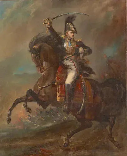 General del Primer Imperio atacando al enemigo - Théodore Géricault