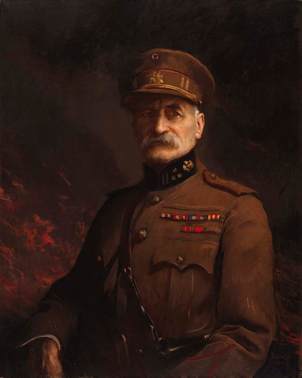 General Georges Leman, Commander of the Fortified Town of Liege - Edmund Charles Tarbell image 1 reproduction artisanale de tableau
