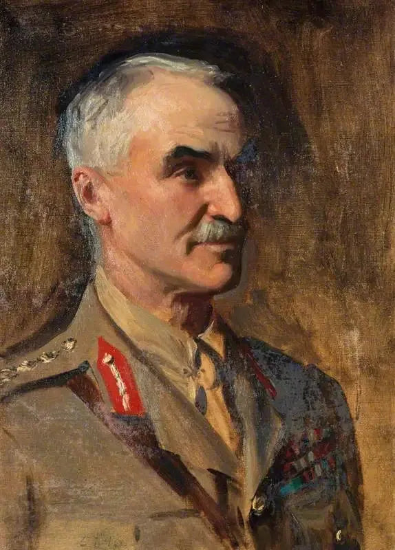 General Henry Sinclair, barón Horne, 1861-1929. Soldado (Estudio para un retrato en Oficiales generales de la Primera Guerra Mundial) - John Singer Sargent