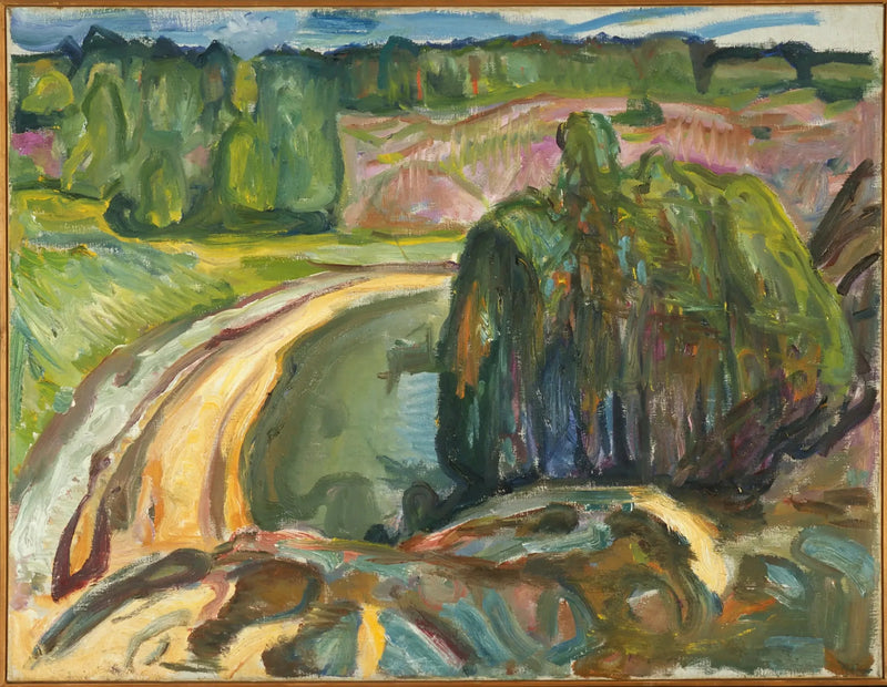 Enebrales en la costa - Edvard Munch