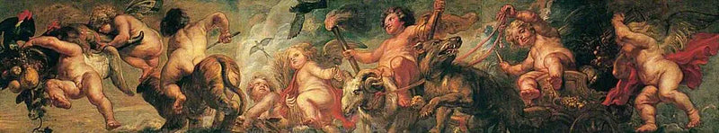 Genios jugando con animales - Peter Paul Rubens