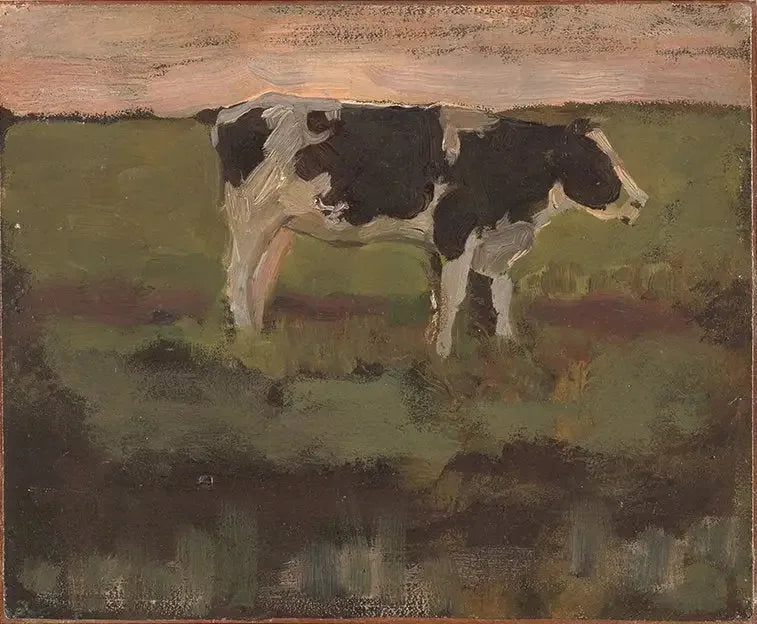 Novilla negra y blanca - Piet Mondrian