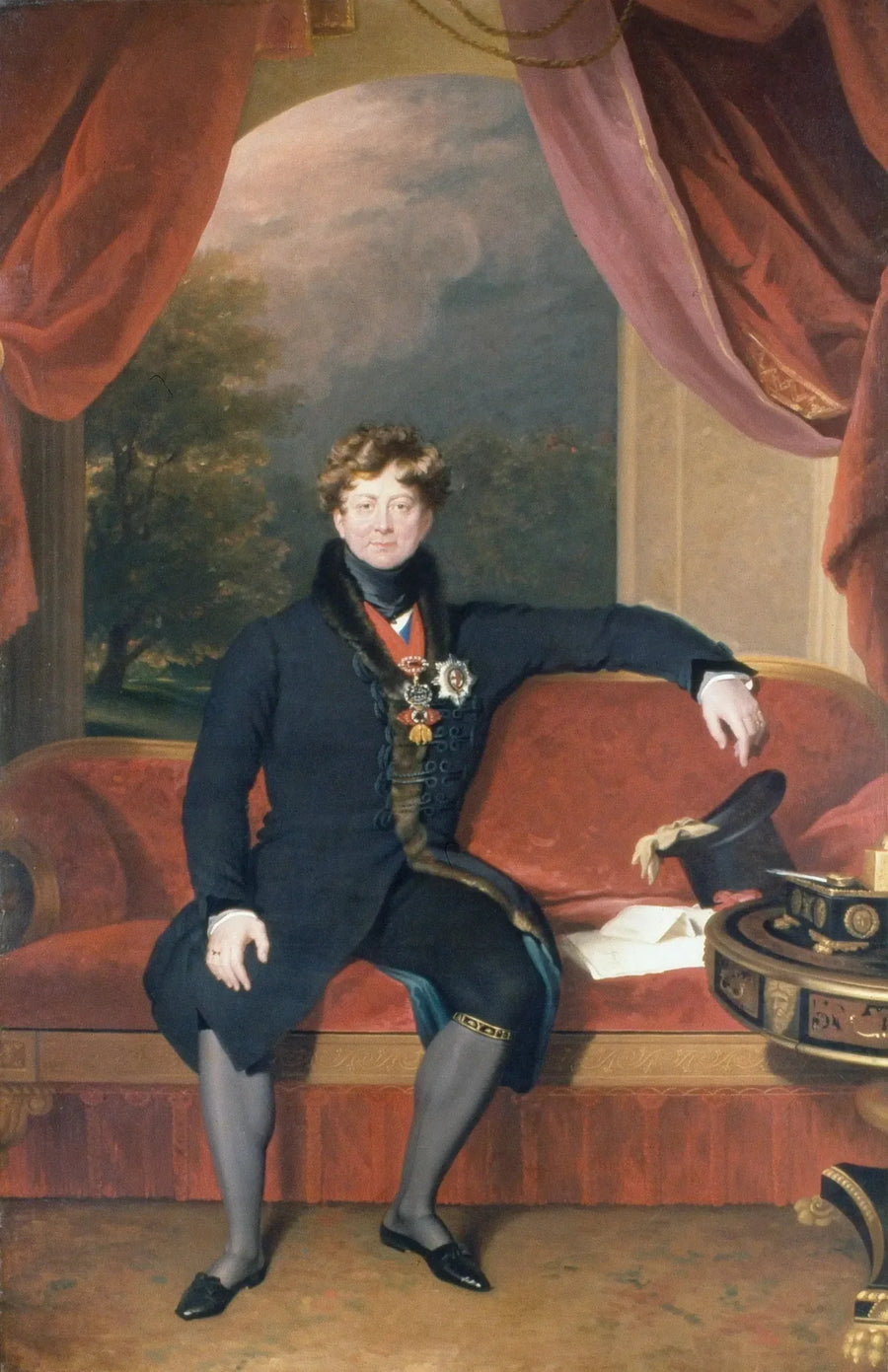 George IV (1762–1830), sentado, en ropa de mañana - Thomas Lawrence
