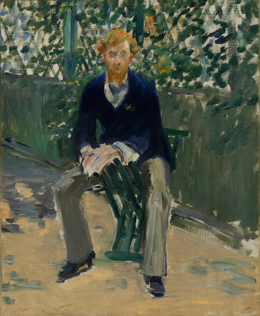 George Moore en el jardín del artista - Édouard Manet