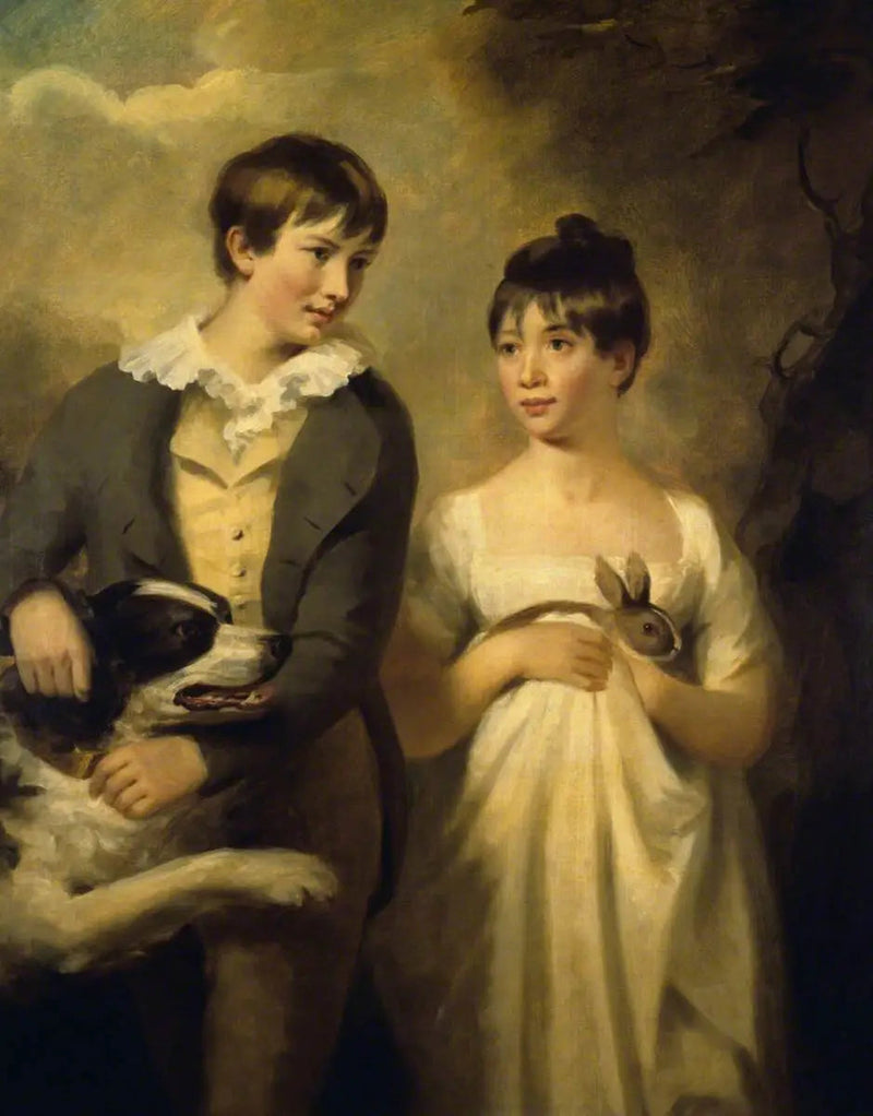 George Stewart (fallecido en 1809) y su hermana Maria Stewart (fallecida en 1846) hijos - Henry Raeburn