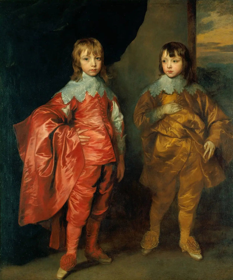 George Villiers, 2º duque de Buckingham, y Lord Francis Villiers - Antoine van Dyck
