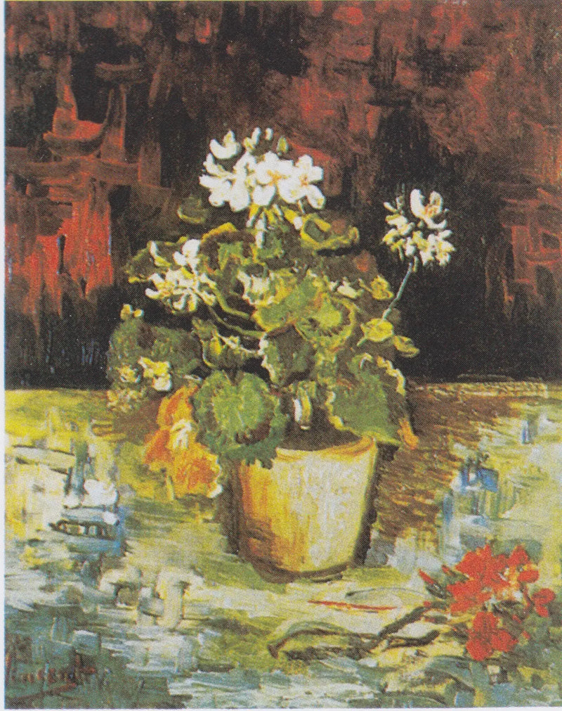Geranio en maceta de flores - Vincent van Gogh