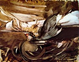 Caza mayor en negro - Giovanni Boldini