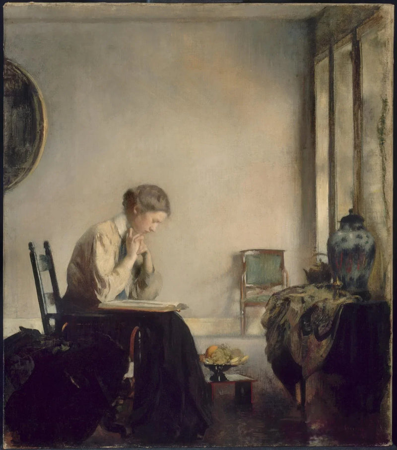 Chica leyendo - Edmund Charles Tarbell