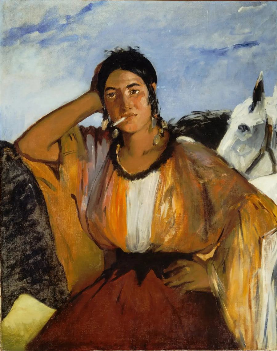 Gitana con un cigarrillo - Édouard Manet