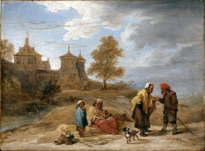 Gitanos en un paisaje - David Teniers el Joven