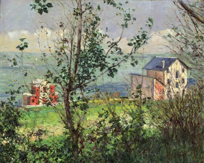 Casa de campo en Trouville - Gustave Caillebotte