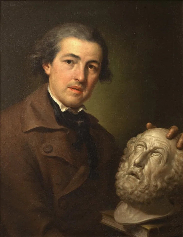 Giuseppe Franchi (1731–1806) con un busto de Homero - Anton Raphael Mengs