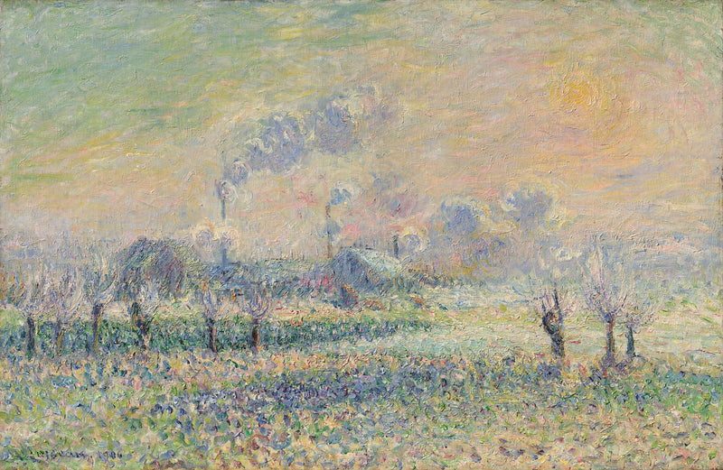 Escarcha en Pontoise - Gustave Loiseau